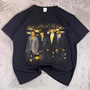 2010 Backstreet Boys This Is Us Black Tour Band T-shirt Size Large